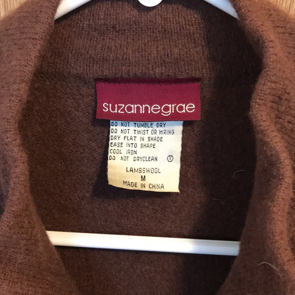 Suzanne Grae Lambswool Full Zip-up Sweater - Picture 3 of 11